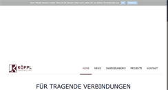 Desktop Screenshot of koeppl-ingenieure.de