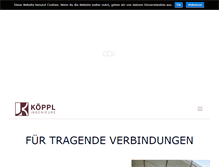 Tablet Screenshot of koeppl-ingenieure.de